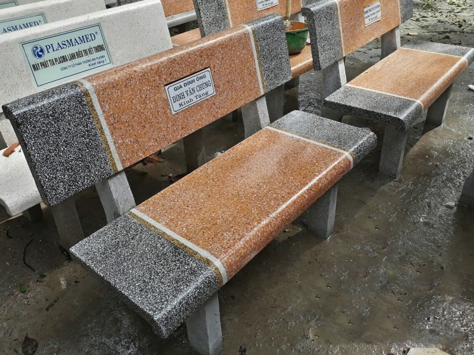 Thi công ghế đá Granito tại TP Vinh Nghệ An